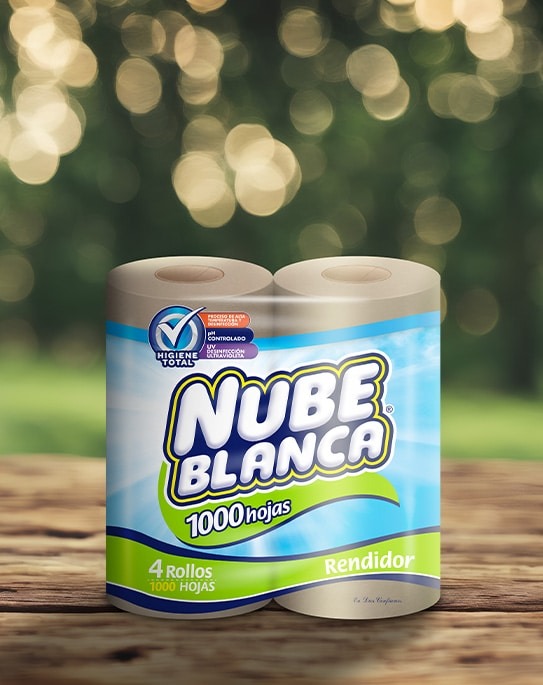 PAPEL HIGIÉNICO NUBE BLANCA 1000 HOJAS 4U