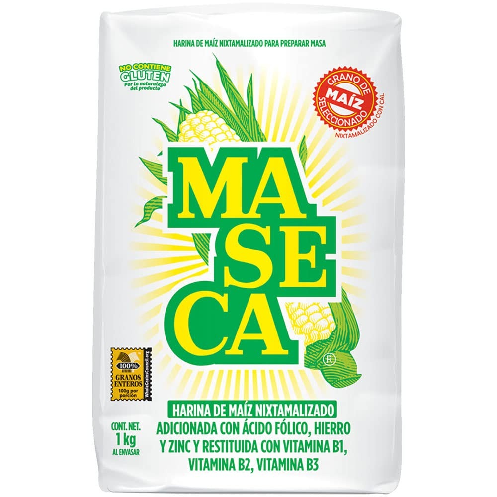 HARINA DE MAIZ NIXTAMALIZADO MASECA DE 1 KG