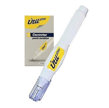 CORRECTOR TIPO PLUMA UTIL PUNTA METALICA