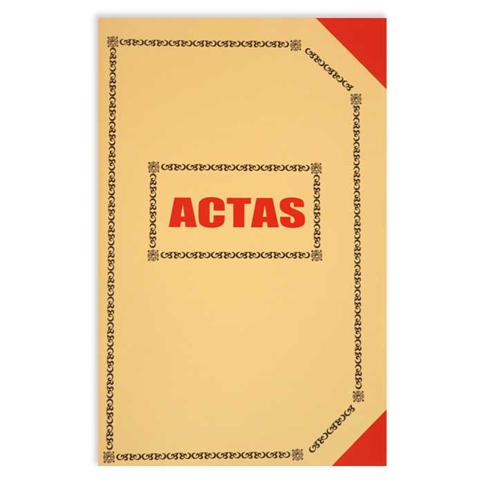 LIBROS DE ACTAS PUNTA ROJA 50 HOJAS