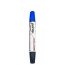 MARCADOR PERMANENTE POINTER DOBLE PUNTA REDONDA NEGRO Y AZUL