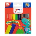PLASTICINA FAST 180 GRAMOS 10 BARRAS DE COLORES